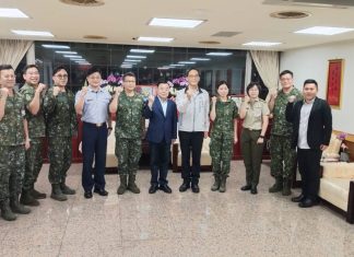 中秋前夕桃園市議會秋節勞軍 邱奕勝致贈77萬元慰勞國軍