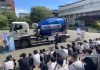 預拌車開進岡山農工!高市交大警宣導學子遠離「內輪差與死角」