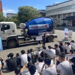 預拌車開進岡山農工!高市交大警宣導學子遠離「內輪差與死角」