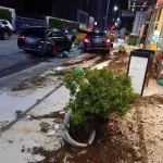 台中西屯凌晨酒駕自撞!賓士衝上人行道撞毀花台 駕駛受傷酒測超標 台中西屯凌晨酒駕自撞!賓士衝上人行道撞毀花台 駕駛受傷酒測超標