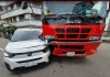 台中消防車休旅車相撞 兩車「緊緊嵌合」 台中消防車休旅車相撞 兩車「緊緊嵌合」