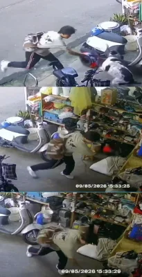 惡鄰發狂！紅牌重機男不滿犬吠 竟持「全罩安全帽」闖宅爆打家犬