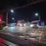 快訊/驚悚!台鐵碰撞事故「路人闖越遭撞」屍塊散落 台鐵自強號岡山段撞人,人屍塊分離散落。(圖/賴傳媒)