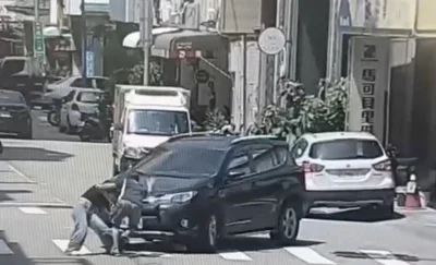台中又見行人地獄！　父女走行人穿越道過馬路被轉彎休旅車撞擊輕傷