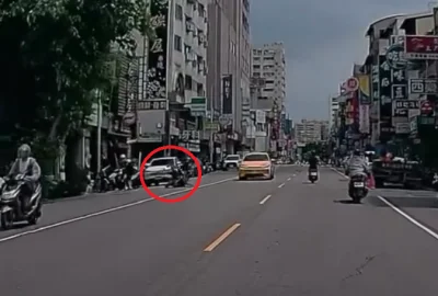 撞擊畫面曝光！　台中機車女騎士撞倒跑步穿越馬路少女