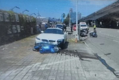 69歲男駕車衝撞待轉區6機車　台中西屯6騎士受傷送醫