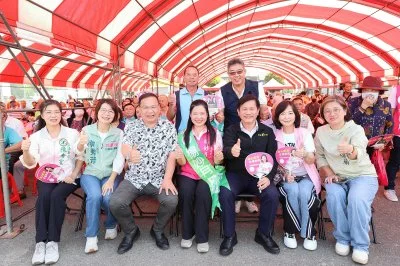 楊妙月、陳素月鹿港聯合競選總部成立！近千人到場力挺　綠營大咖齊聚造勢
