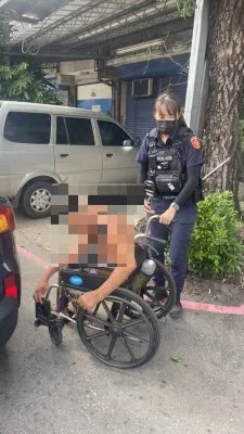 台中輪椅老翁迷途街頭「忘了回家的路」　暖警耐心查身分親送返家
